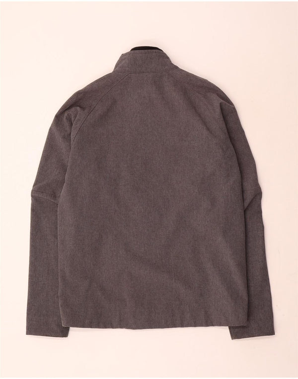 Hummel Chaqueta cortavientos gráfica para hombre Reino Unido 40 Poliéster gris grande