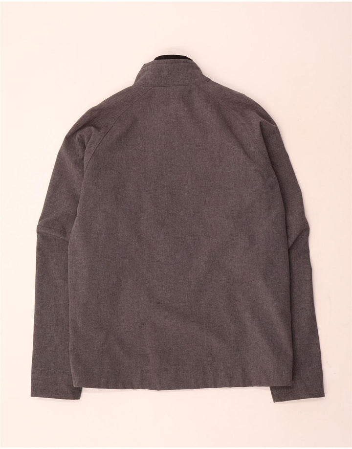 Hummel Chaqueta cortavientos gráfica para hombre Reino Unido 40 Poliéster gris grande