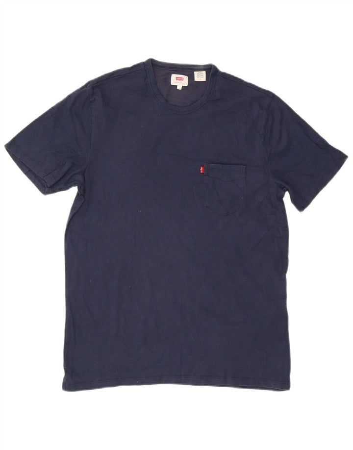 LEVI'S Camiseta para hombre Top grande azul marino