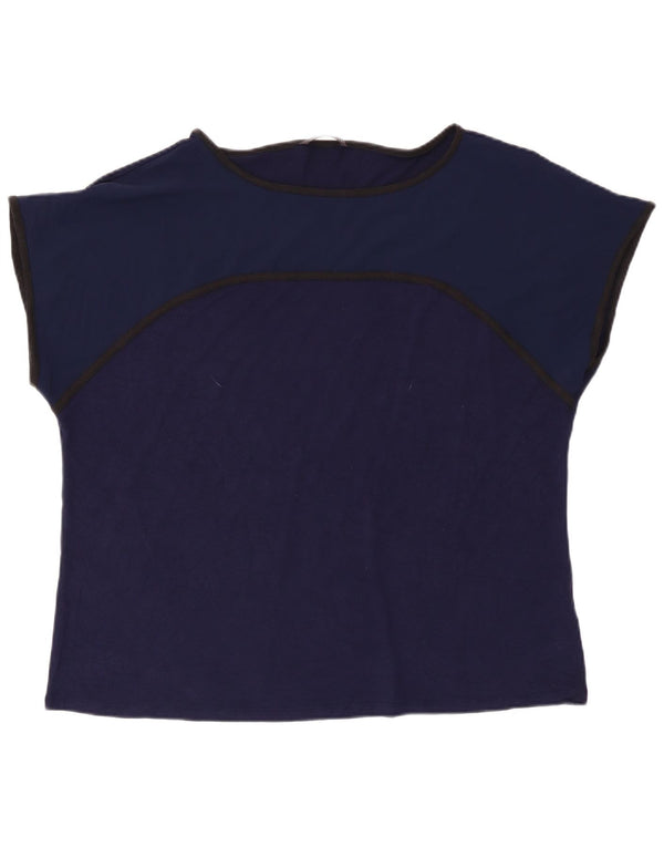 Marks & Spencer Camiseta para Mujer Top UK 40 XL Viscosa Azul Marino