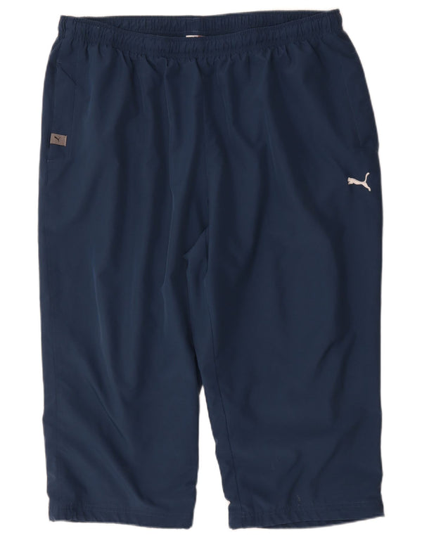 Puma Pantalones de chándal Capri gráficos para Hombre 2XL Poliéster Azul Marino