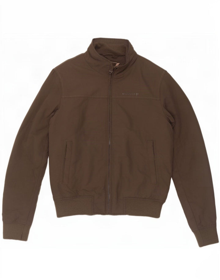 Woolrich Chaqueta Bomber para Hombre UK 36 Small Caqui Nylon