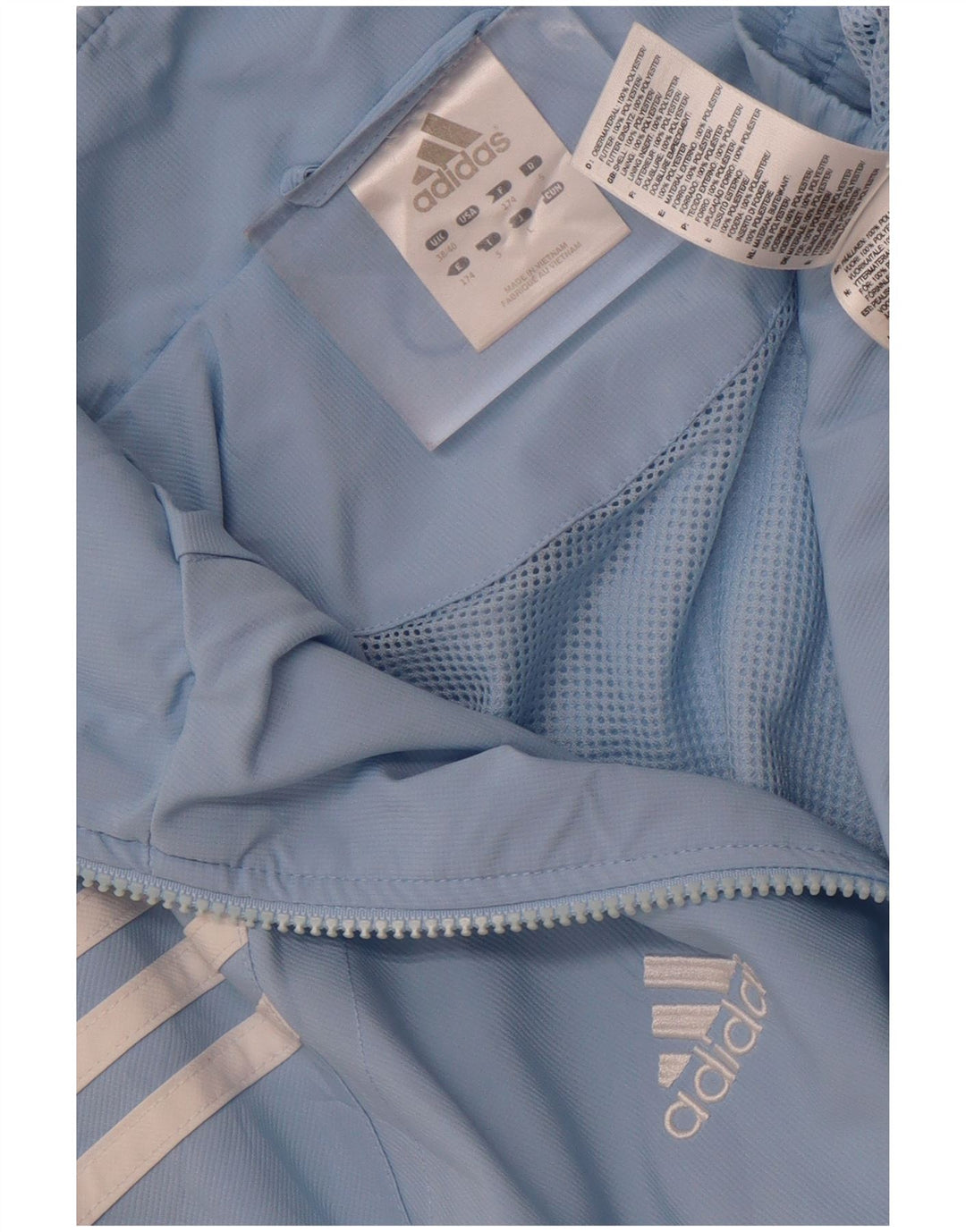 Adidas Mens Climalite Chándal Top Chaqueta Reino Unido 38/40 Medio Azul Colorblock