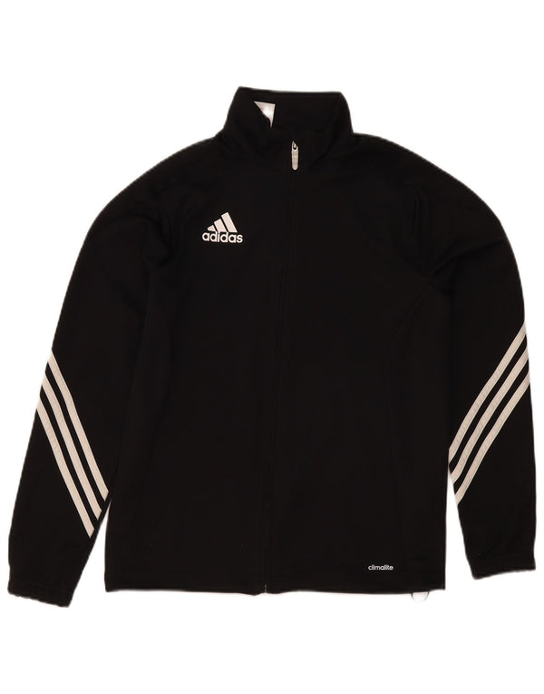 Adidas Chicos Climalite Chándal Top Chaqueta 13-14 Años Negro Poliéster