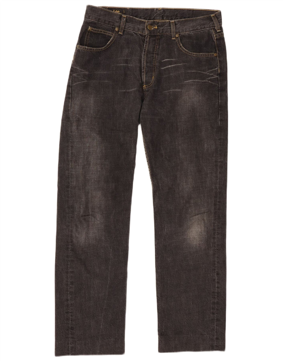 LEE Vaqueros rectos Seattle para hombre W34 L30 Algodón negro