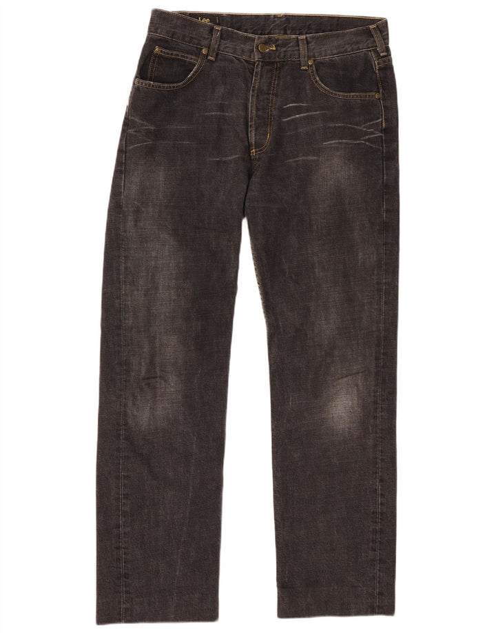 LEE Vaqueros rectos Seattle para hombre W34 L30 Algodón negro