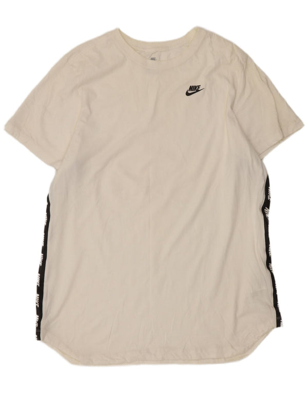 Nike Camiseta gráfica para hombre Top XL Blanco Colorblock Algodón