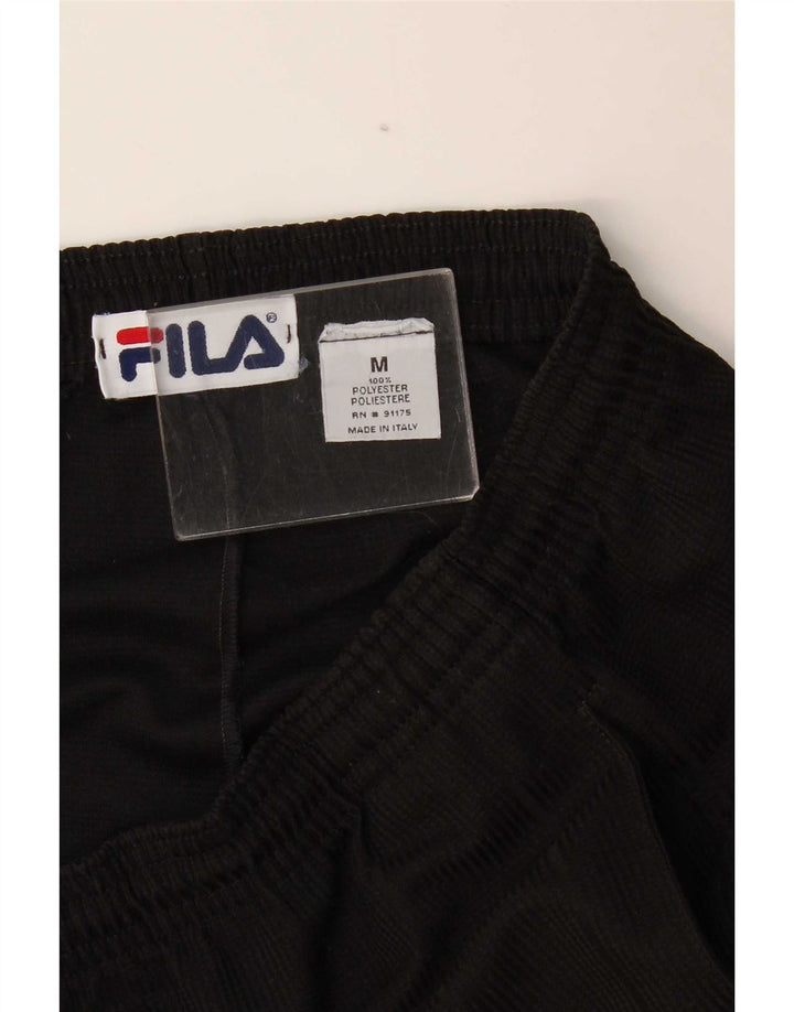 Fila Shorts deportivos para hombre Poliéster negro mediano