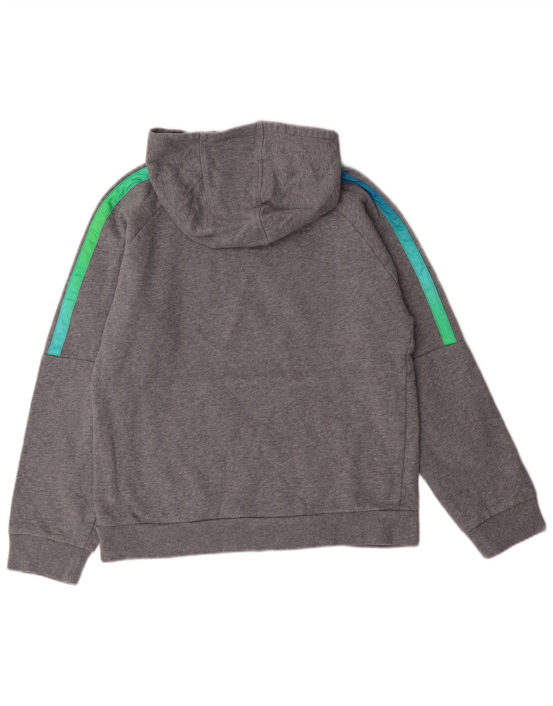 ADIDAS Sudadera con capucha gráfica para niños 14-15 años Grande Gris Algodón