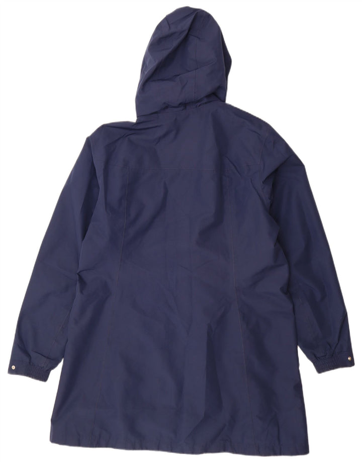 HELLY HANSEN Chubasquero con capucha para mujer ES 40 XL Poliéster azul marino
