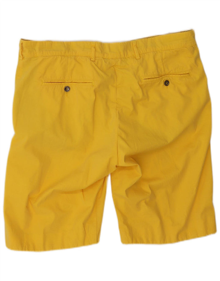 40Weft Pantalones cortos chinos para hombre W36 Algodón amarillo grande
