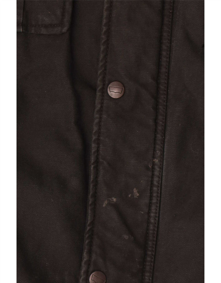 Levi's Chaqueta utilitaria para hombre UK 42 XL Algodón negro