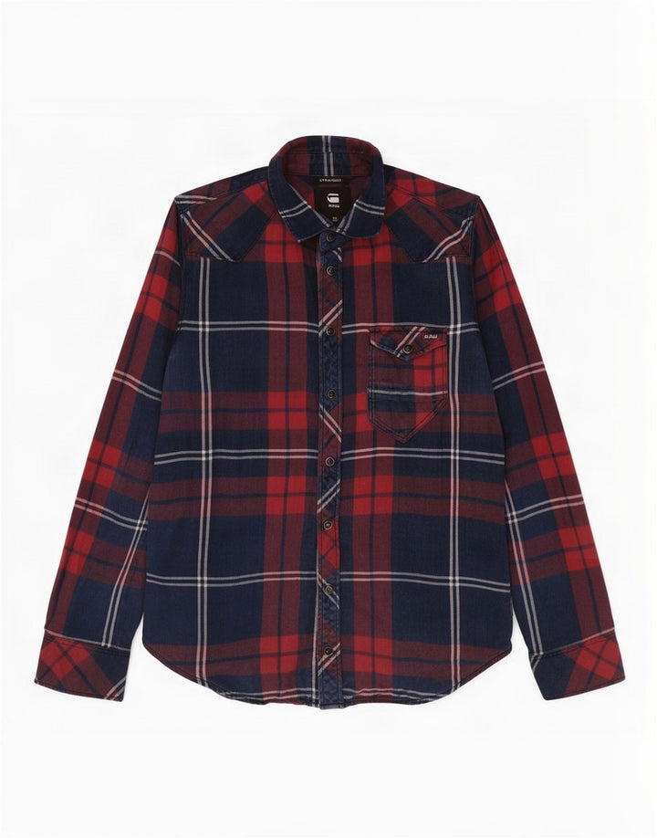 G-Star Hombre Camisa De Franela XS Algodón A Cuadros Multicolor