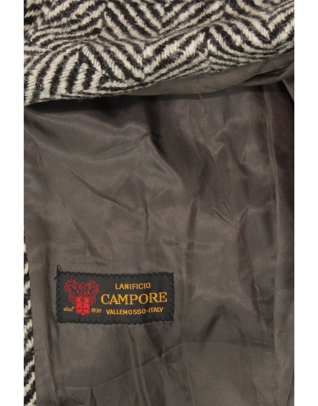 LANIFICO CAMPORE Abrigo cruzado para mujer IT 44 Medium Black