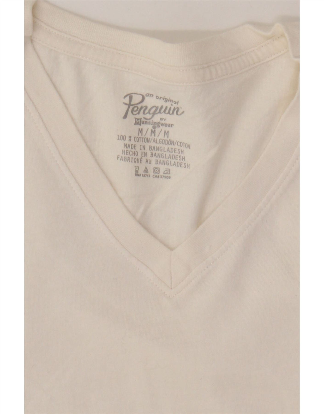 PENGUIN Camiseta Hombre Top Medium Blanco Algodón