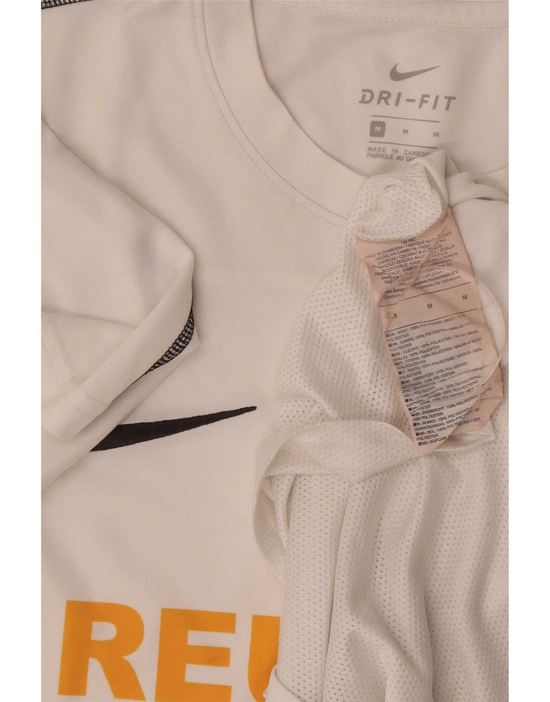Camiseta Nike Hombre Graphic Top Medium Blanco Poliéster Deportes