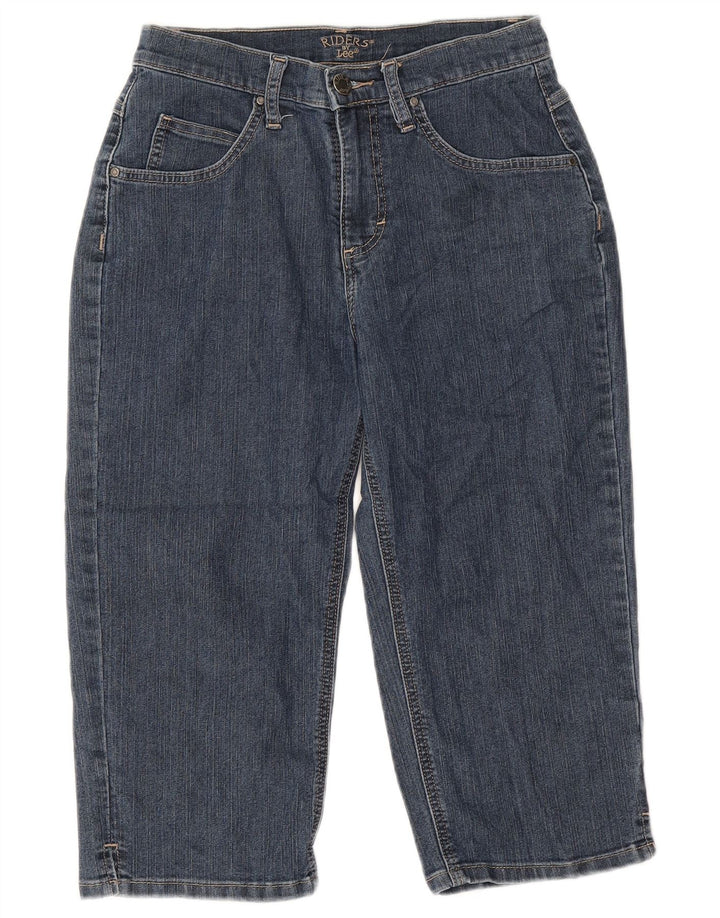 LEE Mujeres Riders Capri Jeans US 8 Mediano W30 L18 Algodón Azul