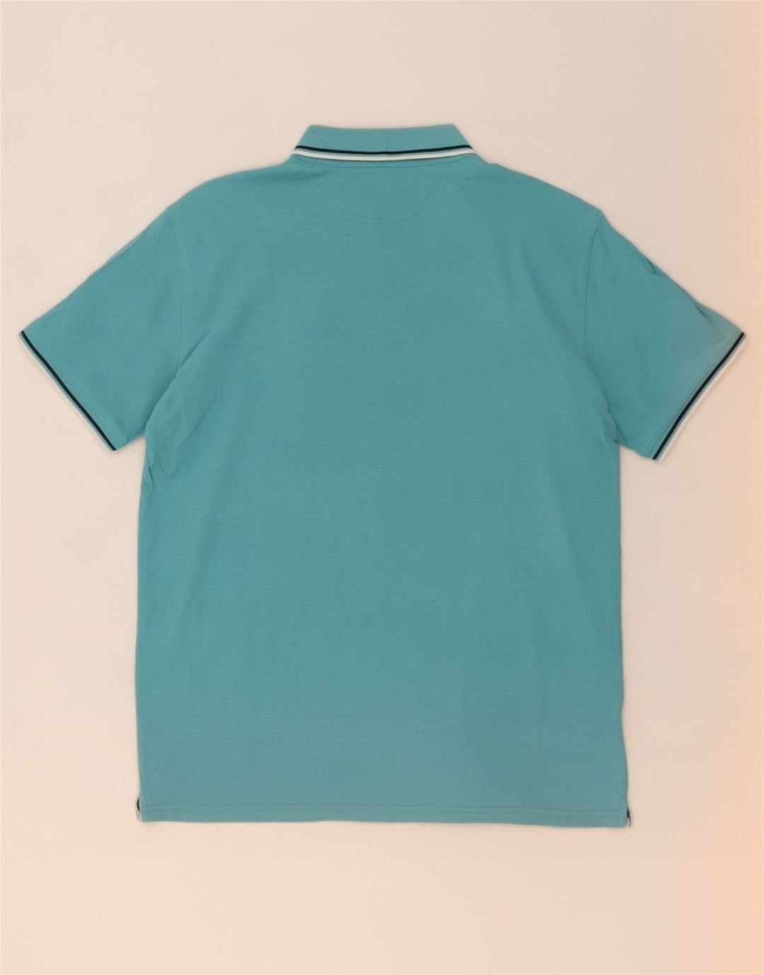 Champion Polo De Algodón A Rayas Azul Medio Para Hombre
