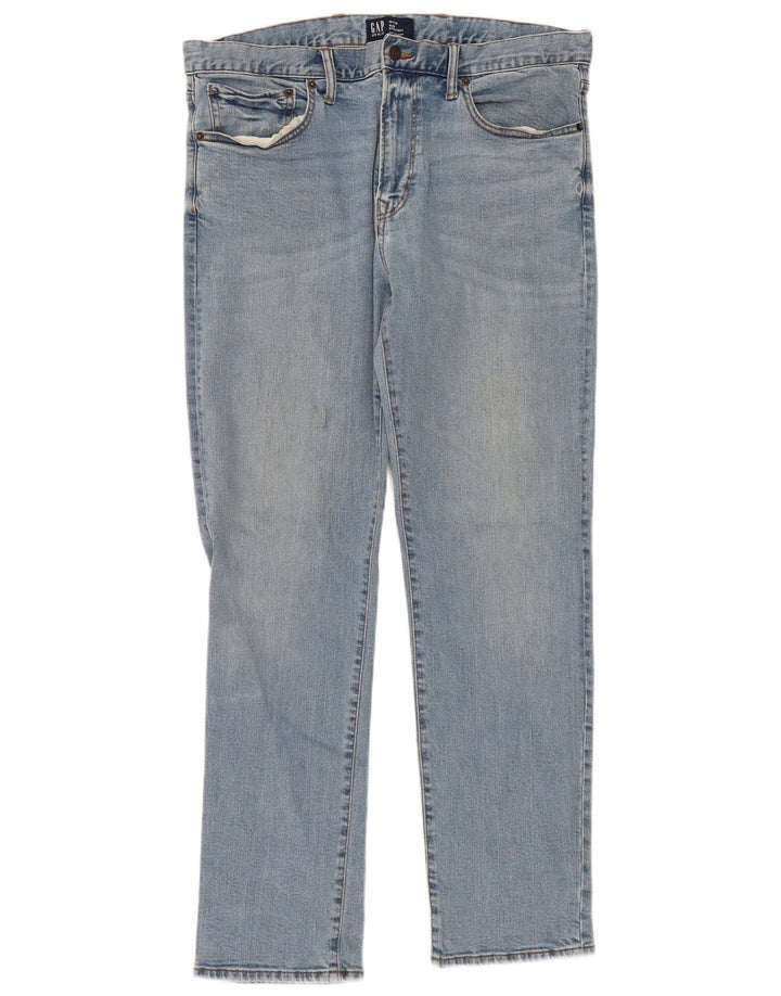 Vaqueros rectos ajustados para hombre Gap W36 L32 Algodón azul