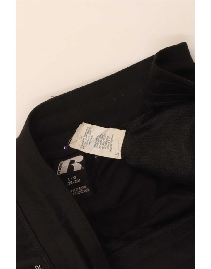 Russell Athletic Pantalones cortos deportivos Dri-Power para hombre, poliéster negro grande