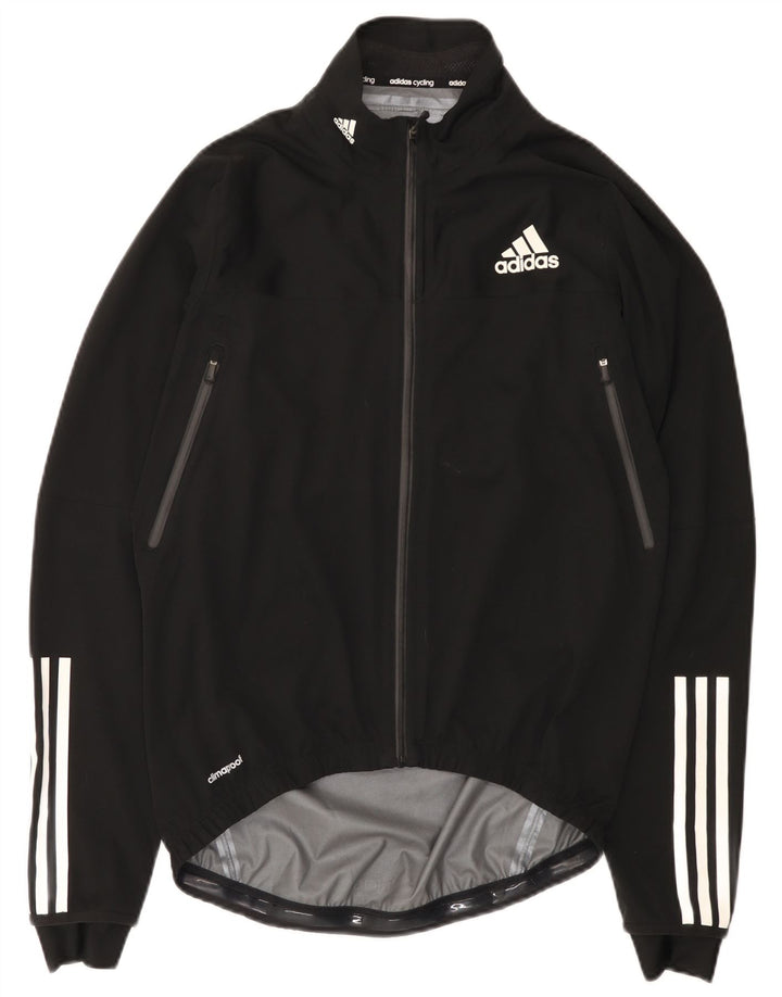 Adidas - Chaqueta impermeable Climacool para mujer, talla 40, poliéster negro mediano