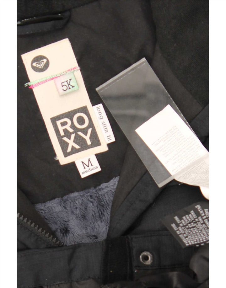 Chaqueta cortavientos entallada con capucha para mujer Roxy UK 44 Poliéster negro mediano