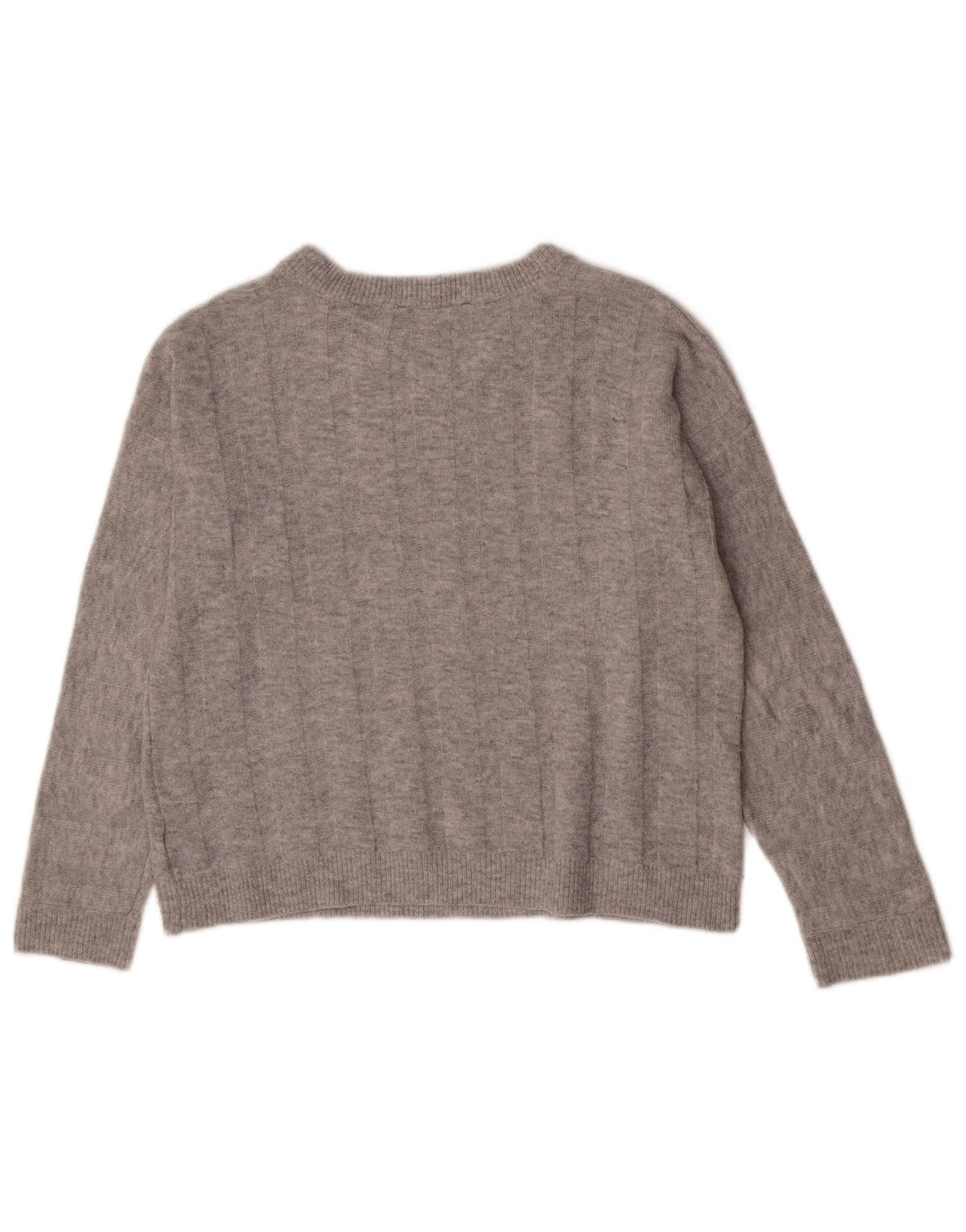 Marks & Spencer Suéter tipo jersey de gran tamaño con cuello barco para mujer UK 10 Small Grey