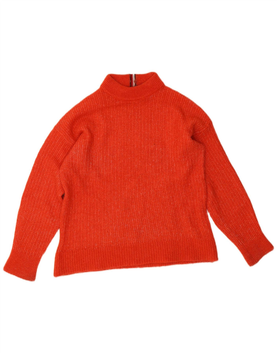 Tommy Hilfiger Suéter tipo jersey con cuello vuelto para mujer UK 40 Mediano Naranja