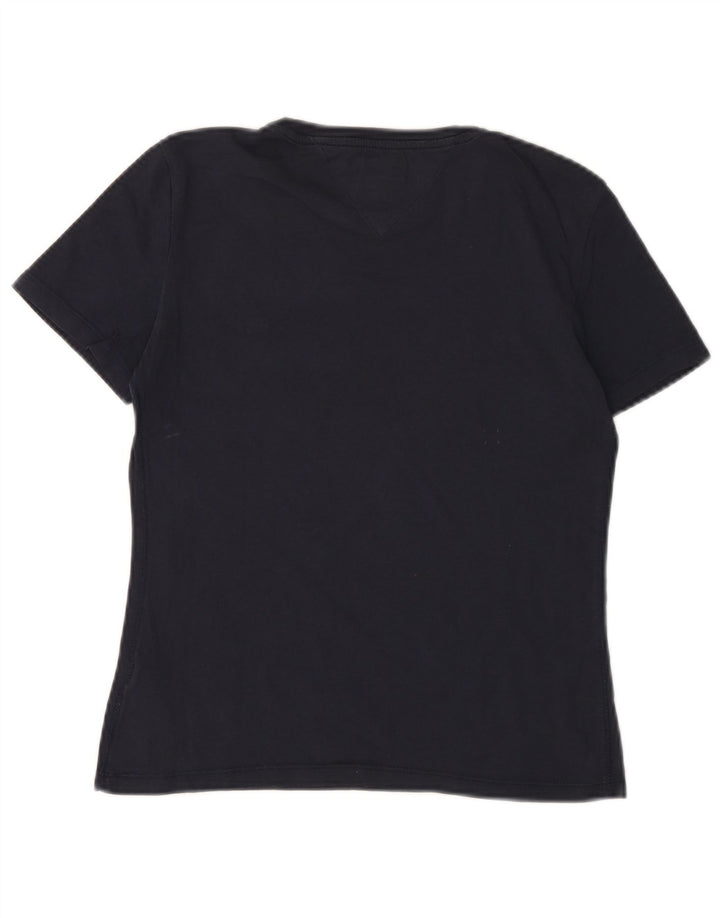 TOMMY HILFIGER Camiseta Mujer Top UK 2 2XS Azul Marino Algodón