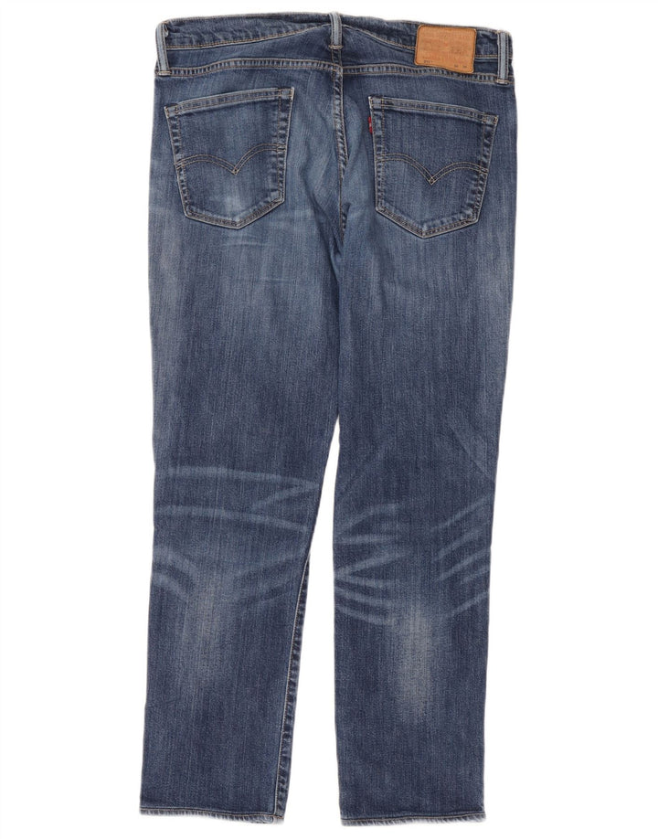 Levi's Hombre 511 Slim Jeans W34 L28 Algodón Azul