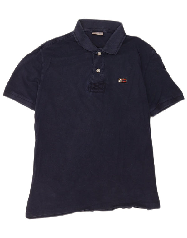 Napapijri Polo Geographic para hombre pequeño azul marino