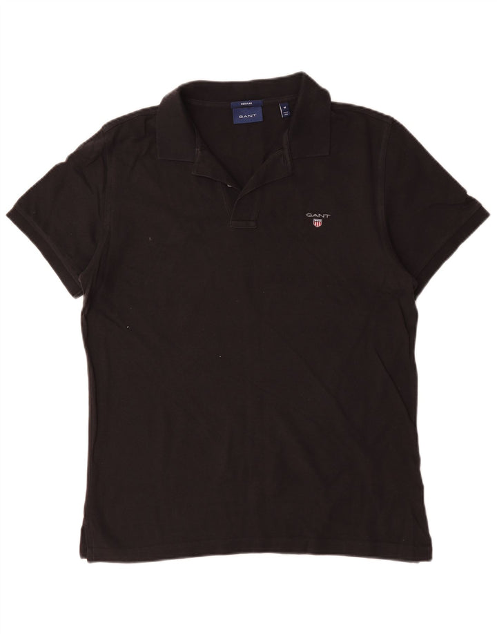 Gant Polo Regular De Algodón Negro Mediano Hombre