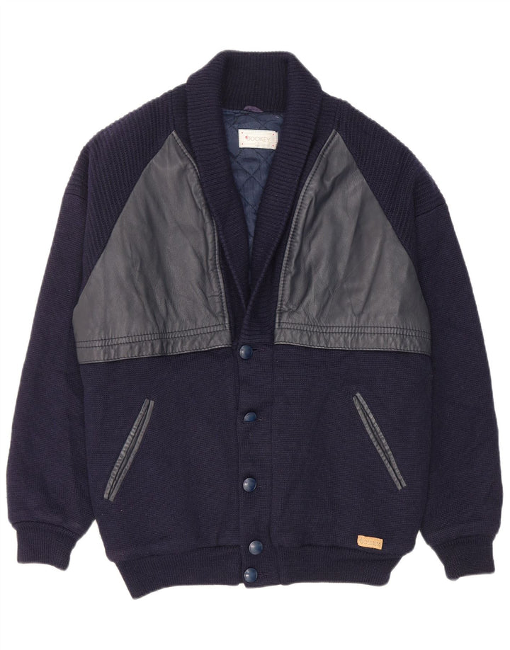 Jockey Cárdigan para hombre IT 52 Large Lana azul marino
