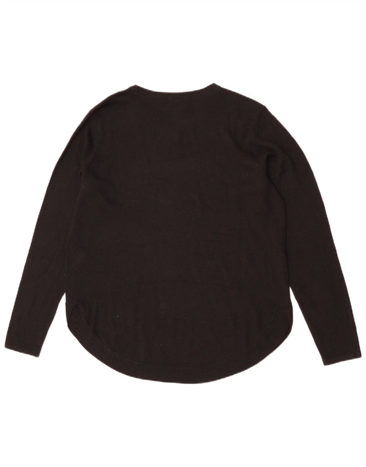 Suéter tipo jersey para mujer con cuello barco de Fat Face UK 40 Mediano Poliéster negro