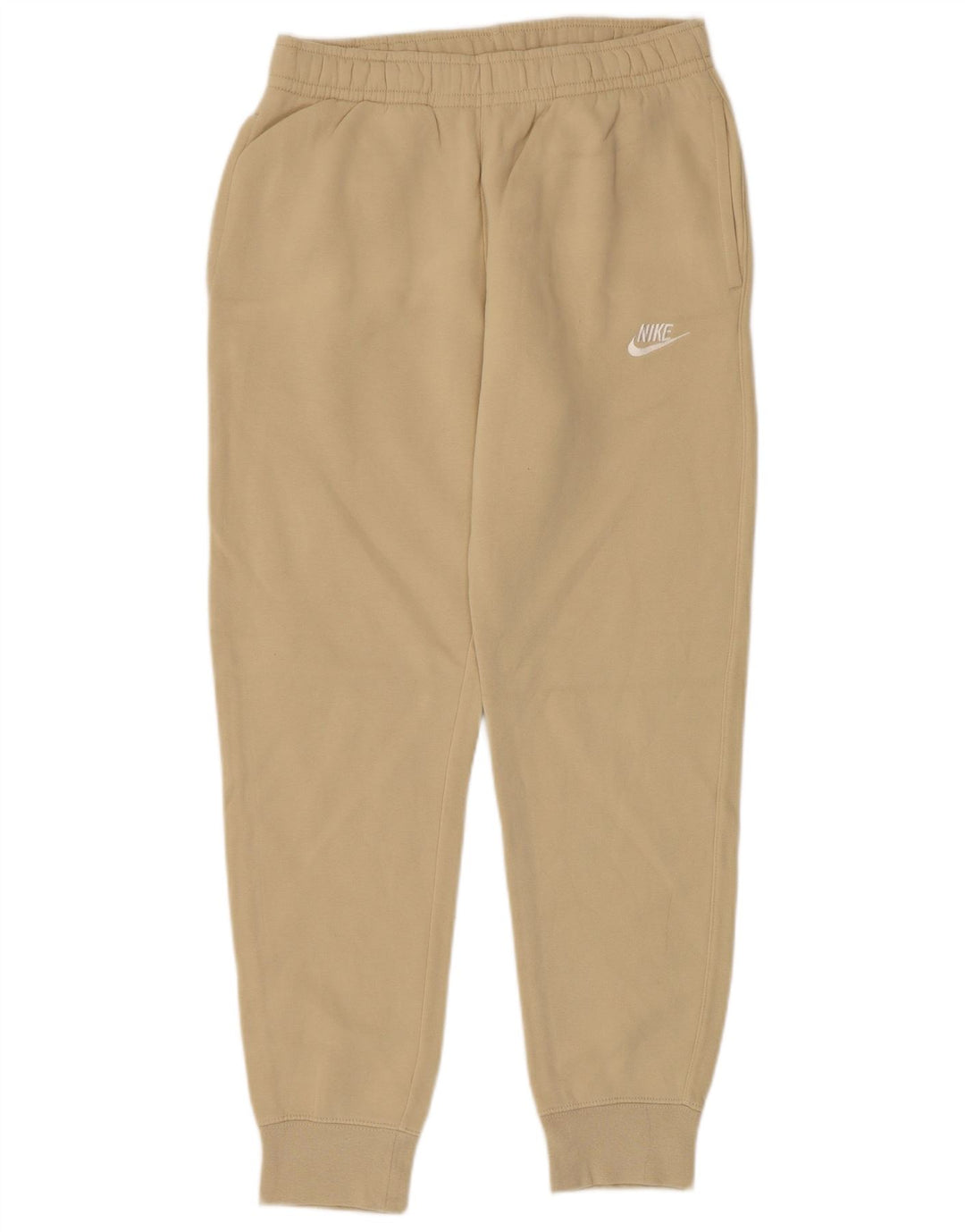 NIKE Hombre Pantalones de Chándal Joggers Small Beige Algodón