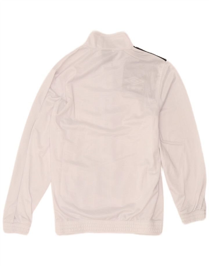 Umbro Hombre Chándal Top Chaqueta Grande Blanco Colorblock Poliéster