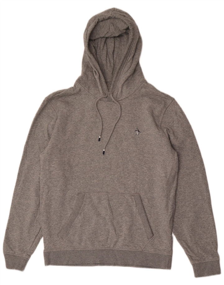 Penguin - Sudadera con capucha para hombre, color gris medio, algodón