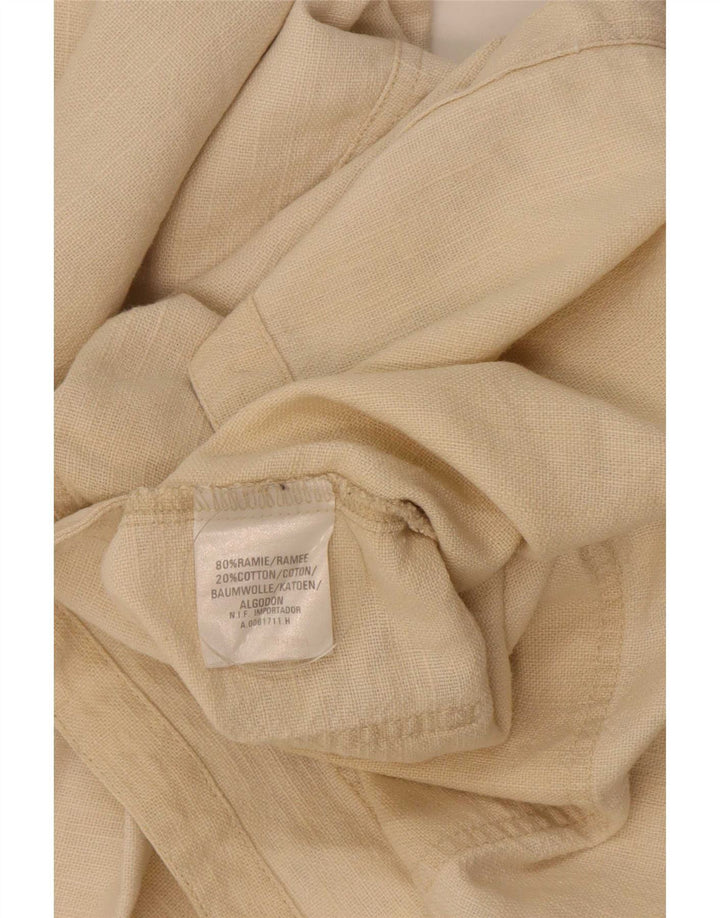 Smith & Brooks Chaqueta utilitaria extragrande para mujer UK 12 Medium Beige Ramie