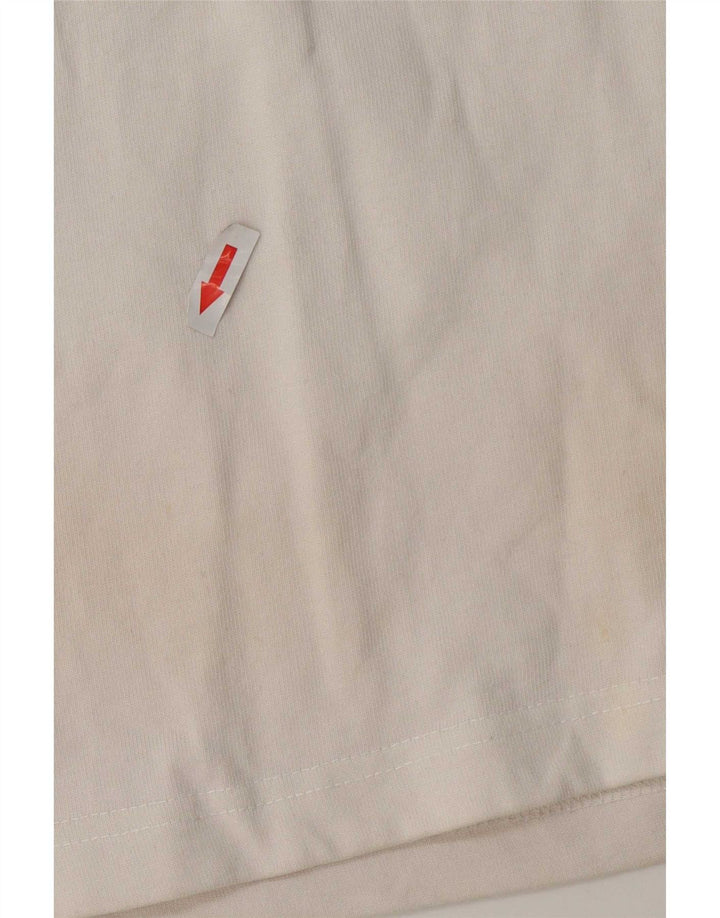 Datch Top gráfico para hombre manga 3/4 pequeño algodón blanco