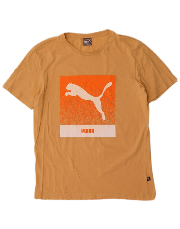 Puma Camiseta Gráfica Para Hombre Top Medium Amarillo