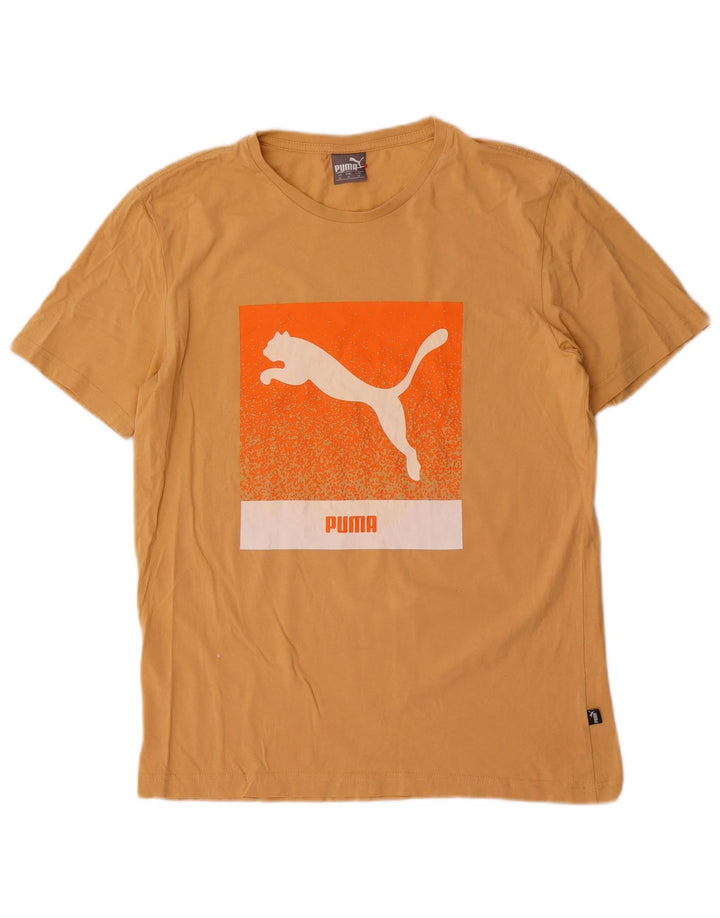 Puma Camiseta Gráfica Para Hombre Top Medium Amarillo