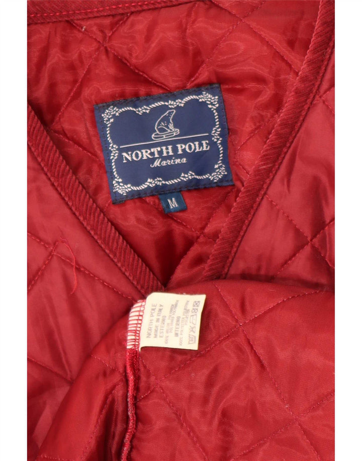 Chaleco acolchado para hombre North Pole UK 38 Medium Red Nylon