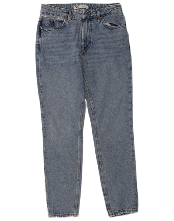 Zara Vaqueros pitillo desgastados para mujer EU 36 XS W26 L30 Azul