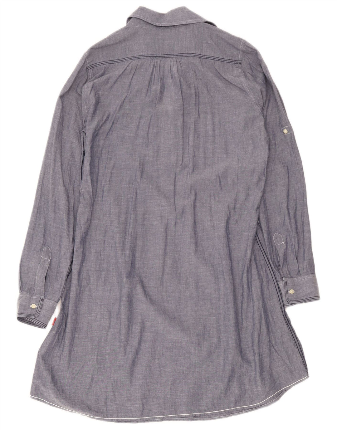 Kappa Vestido camisero tipo jersey para mujer UK 44 Algodón azul medio