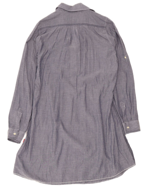 Kappa Vestido camisero tipo jersey para mujer UK 44 Algodón azul medio