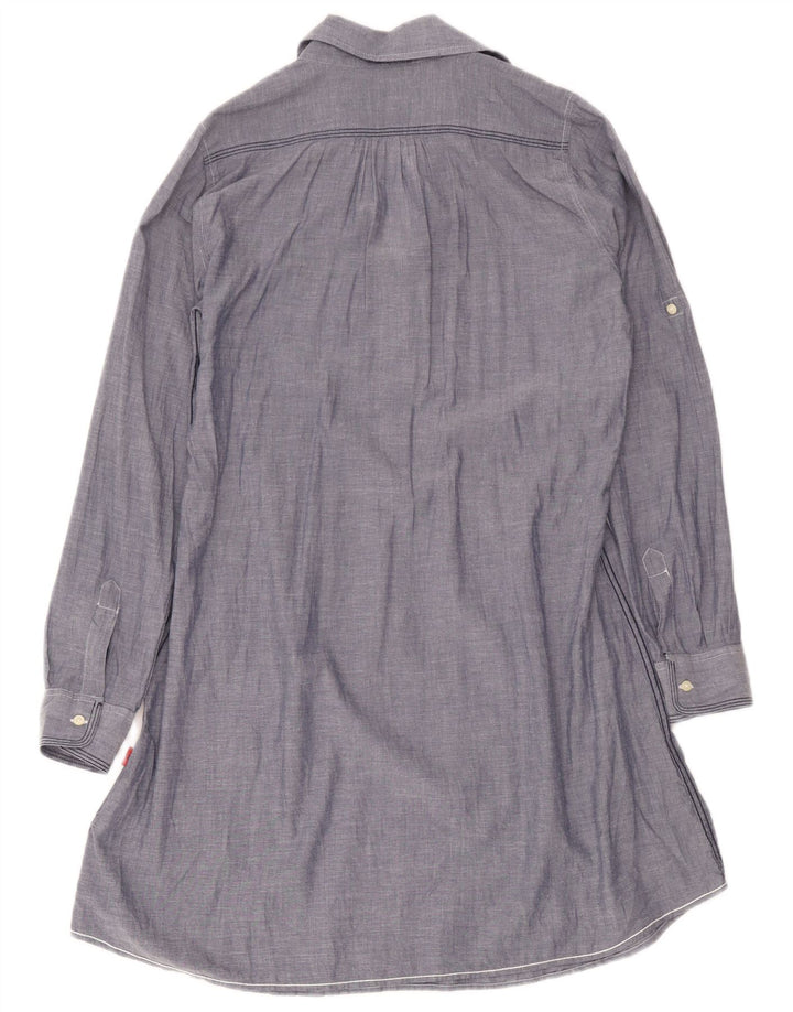 Kappa Vestido camisero tipo jersey para mujer UK 44 Algodón azul medio