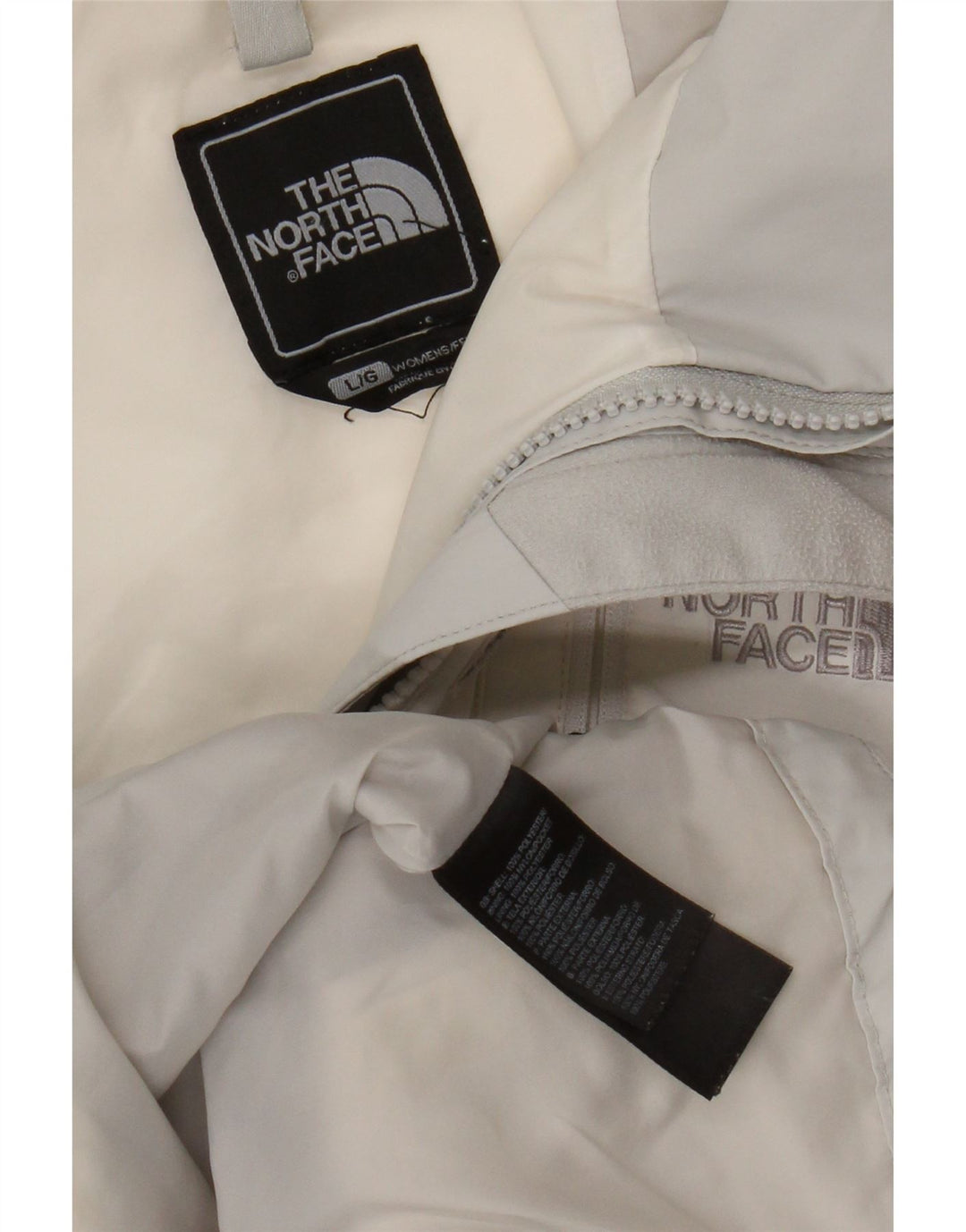 The North Face Chaqueta impermeable para mujer UK 46 Grande Poliéster con bloques de color blanco