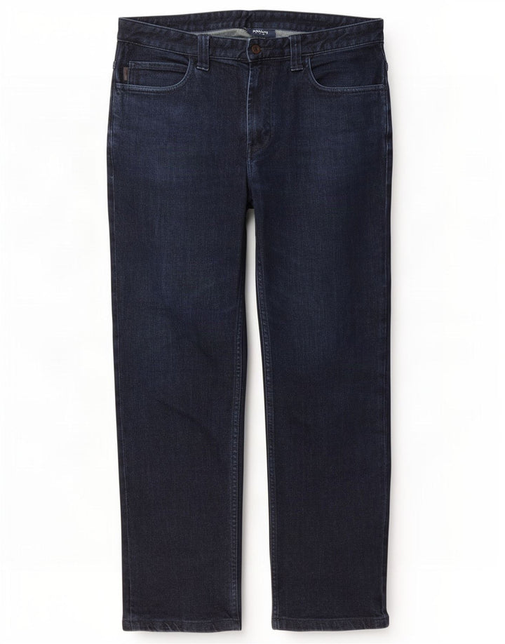 Vaqueros Armani Hombre Rectos W34 L29 Algodón Azul Marino