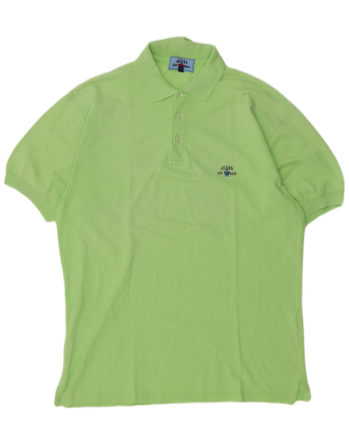 Les Copains Polo Hombre IT 52 Large Verde Algodón