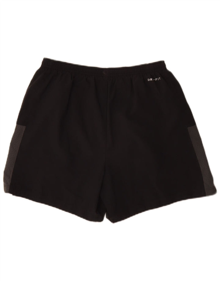 Pantalones cortos deportivos Nike Dri Fit para hombre Poliéster color block negro mediano